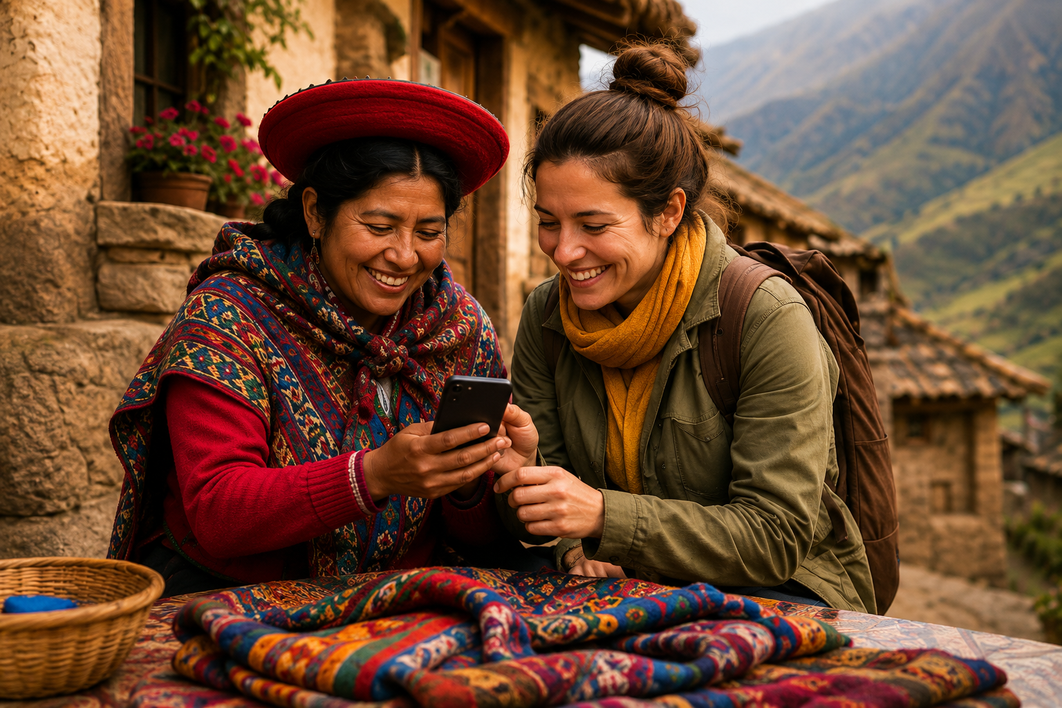 Local host and traveler browsing community-led experiences on a smartphone